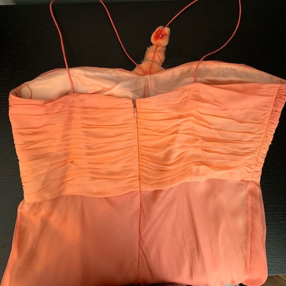 Strapless Peach Cocktail Dress (with tiny string) - Picture 7 of 8
